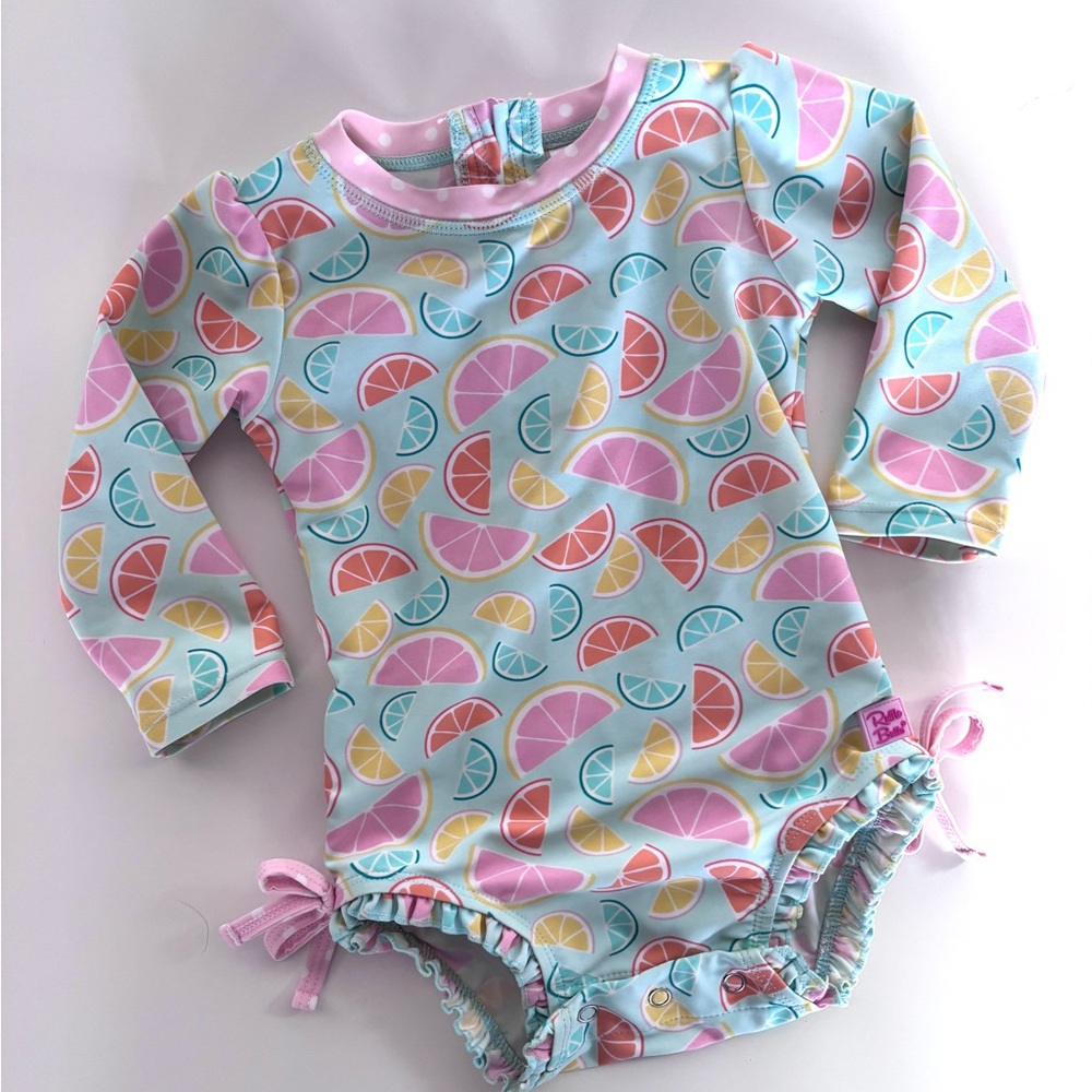 Bright Fruit Print Swimsuit